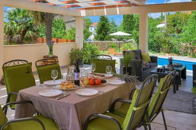 Villa Crassula with pool on island Krk