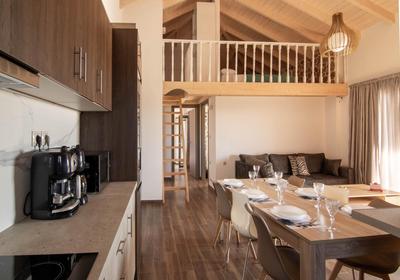 Leo's Red stone & White stone made villas, 2 villas with private pool in Karavados village