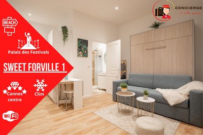 Le Sweet Forville 1 - Palais des Festivals - Marché provençal - Plage - Au calme - Clim