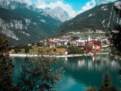 Attico con vista sul lago e montagne a Molveno