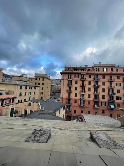A roof in the city