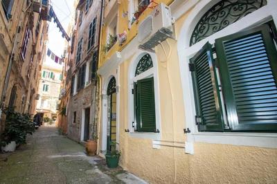 Corfu old town Akis studio Liston square area