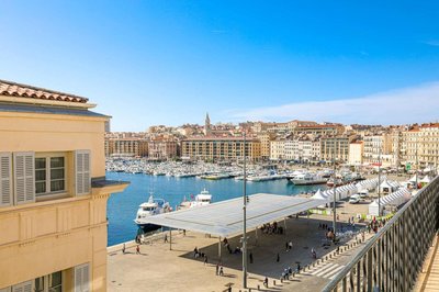 Le Pythéas - Vue Vieux-Port avec terrasse et clim