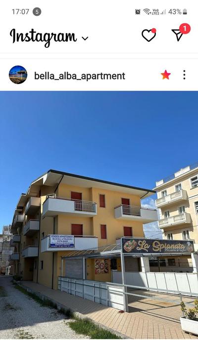 Bella Alba Apartment on the beach