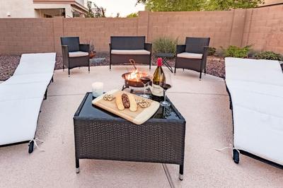 Desert Oasis Amazing Pool Waterfall Firepit Office