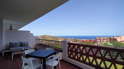 Las Palmeras, vue mer panoramique frontale, tout confort, avec parking