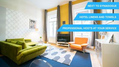 FreeParking - Great Synagogue Apartment, 2 bedroom, 5 people ,WiFi, AC