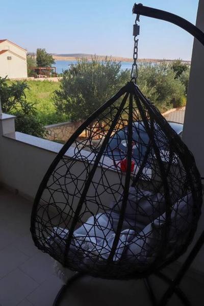 Apartment Nia&Nika Caska, Novalja with sea view and terrace