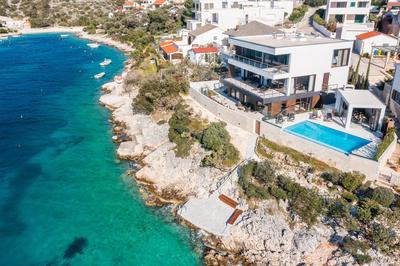 Beachfront Villa Punta Planka with Pool