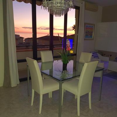 Casa al tramonto