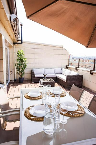 Lujoso ático entre 2 playas con garaje, terraza, vistas y wifi