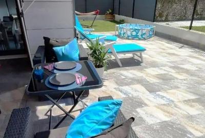 apartamento con jardín privado a 300 metros de la playa