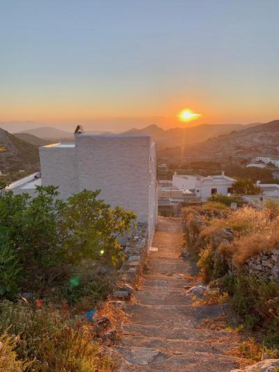 Restored traditional white house in Naxos