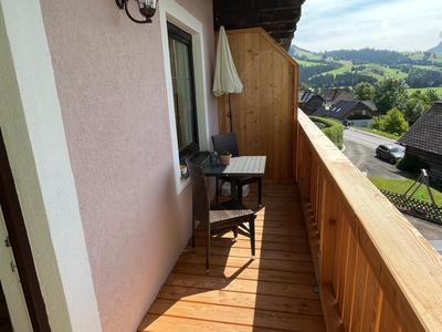 Appartements-Restaurant Schwaiger direkt beim Lift und wunderschönen Bergblick