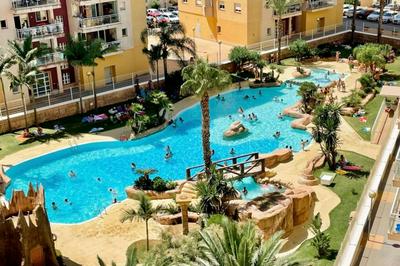 LMHA16 Los Gondolas, Contemporary style one bedroom apartment with pool view, La Manga