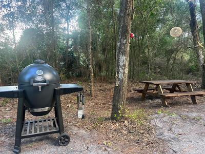 Your Personal 'Glamp' Site! AC - BBQ - Fast WiFi