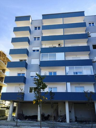 Blue Apartment Golem sunset