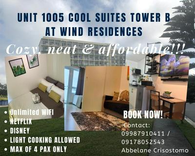 Unit 1005 Tower B Cool Suites at Wind Residences