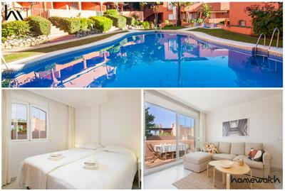 Beachfront apartment with terrace, pool and tennis court in Costabella, Marbella
