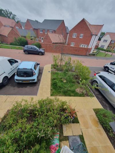 Bright room with private toilet and shared bathroom, suitable for a professional