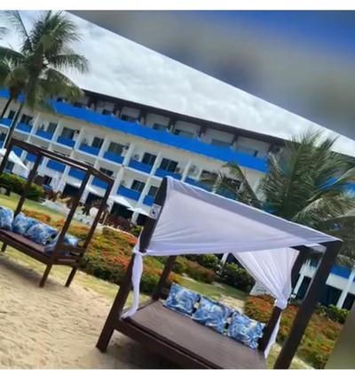 Flat no Apart Hotel Marinas beira mar