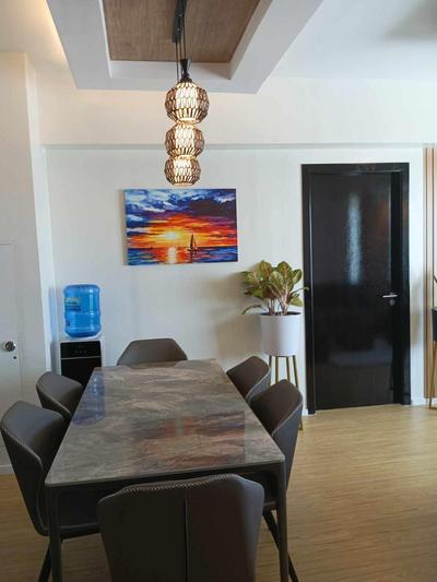 Davao Rental - AEON Towers Condo 1BR Suite 1Bathroom with Bathtub, Kitchen, Living Room