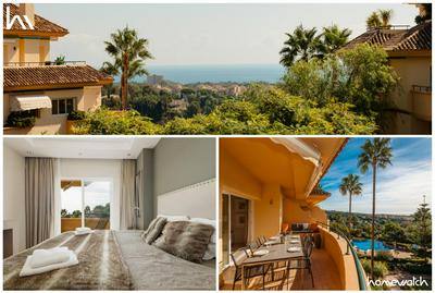 Holiday home, with sea views, south facing and close to the golf course and the beach, in Elviria Hills