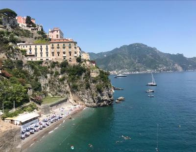 That's Atrani, Amalfi Coast beach front apartment