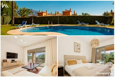 Apartment with private garden next to golf courses, Benahavís