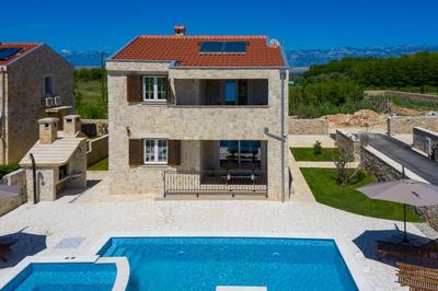New stone villa with pool near the sandy beach by Traveler tourist agency Krk ID 2372 br 1