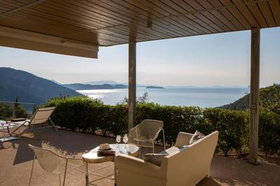 Villa Posidonia of BLUE CAVES complex with perfect view & salt water pool