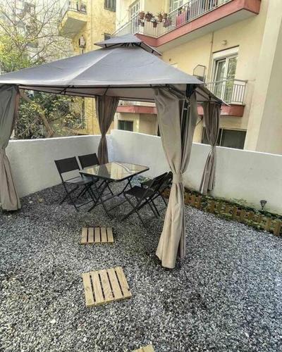 Family Apartment With Private Yard Next to Agios Dimitrios Church