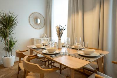 Chic 94m2 apartment with a king-size bed