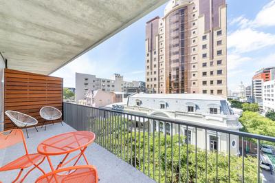 Studio with large balcony