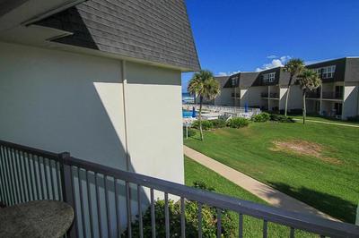 Beach, pool & ocean view from 2nd floor balcony located on the no-drive beach!
