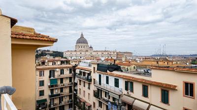 Vatican Bells with Balcony View of St Peters Dome Two Bedrooms Two Bathrooms