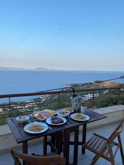 Villa Aurora with magnificent view of the Aegean sea