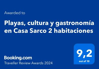 Playas, cultura y gastronomía en Casa Sarco 2 habitaciones