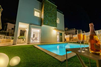 Villa Rosa-Soleada Villa Privada con Piscina Climatizada & WIFI en Tauro-Mogán