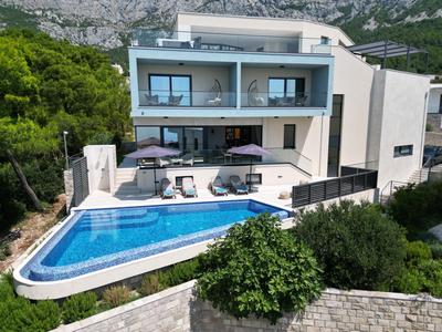 Luxury Villa Bašak with Infinity Pool and Sea View