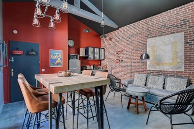 Superbe Loft industriel 3 pièces, classé 4 étoiles, proche Palais des Festivals