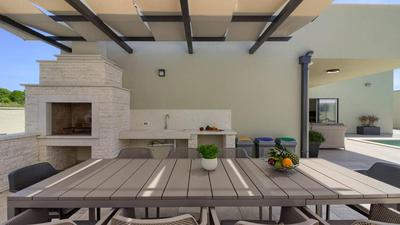 VILLA MAKO, die moderne Luxus-Villa mit Swimmingpool und Whirlpool in ruhiger Vorort-Lage von Pula
