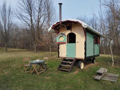 Shepherd's hut in nature