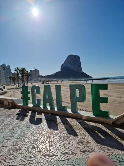 Calpe city town cerca playa Arenal