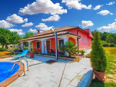 Ferienhaus mit Privatpool für 6 Personen ca 100 qm in Hreljici, Istrien Bucht von Raša