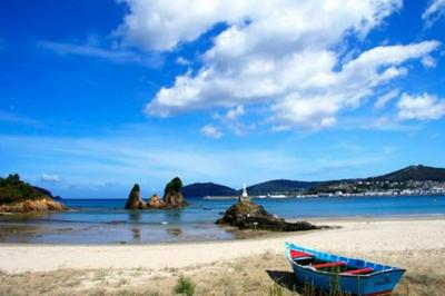 Apartamento Playa Viveiro con Terraza y Piscina