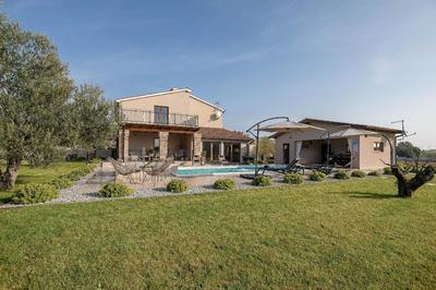 Ferienhaus mit Privatpool für 7 Personen ca 200 qm in Loborika, Istrien Südküste von Istrien