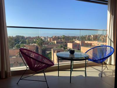 Luxueux Appart Hivernage avec vue sur L''Atlas