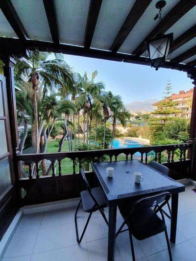 Modern studio with balcony