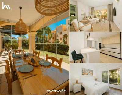 Newly renovated apartment with large private and glazed terrace, close to the beach in Elviria, Marbella East